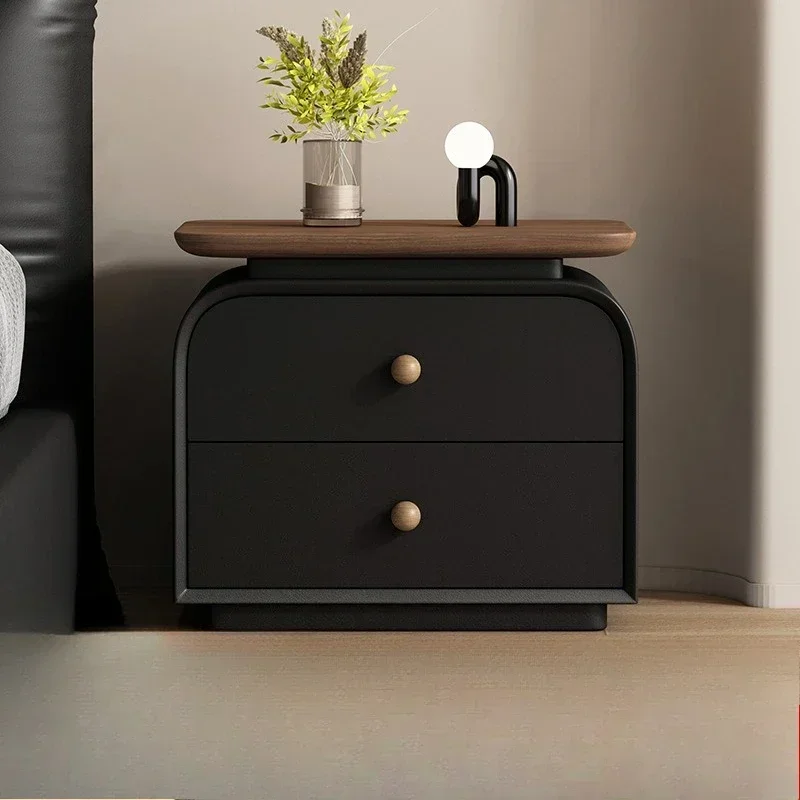 Stable All solid wood small bedside table Italian bedroom bedside storage cabinet