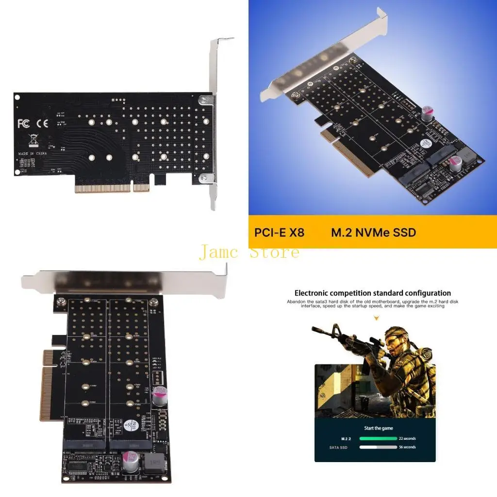 

LX0B PCI-E двухдисковый для карты расширения M.2 NVME, полноскоростной жесткий диск с передачей данных 64 Гбит/с, карты для