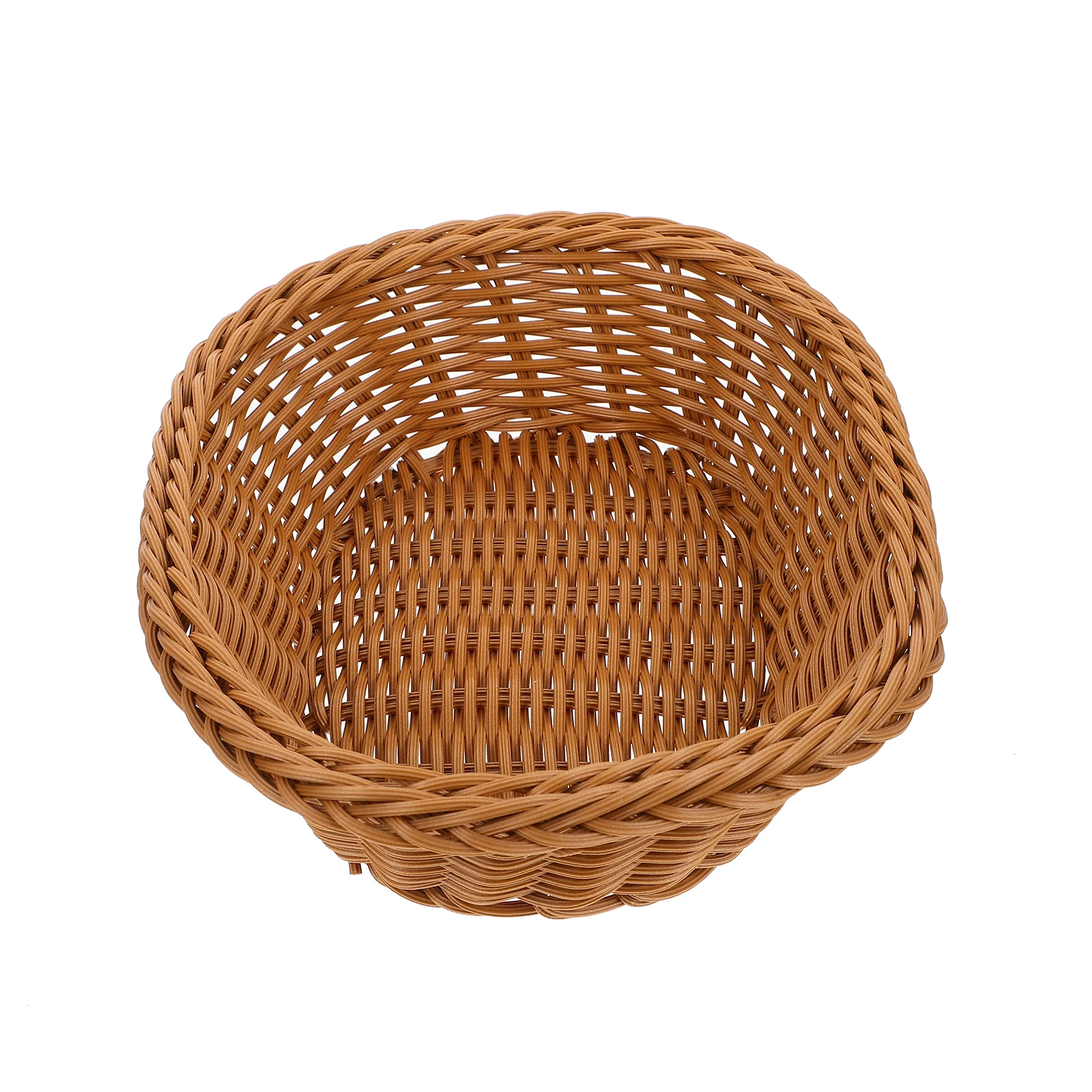 

Rattan Woven Basket Plastic Storage Home Decorative Bread Fruit Rack Creative Multifunctional Container Box Vase Storage Jar