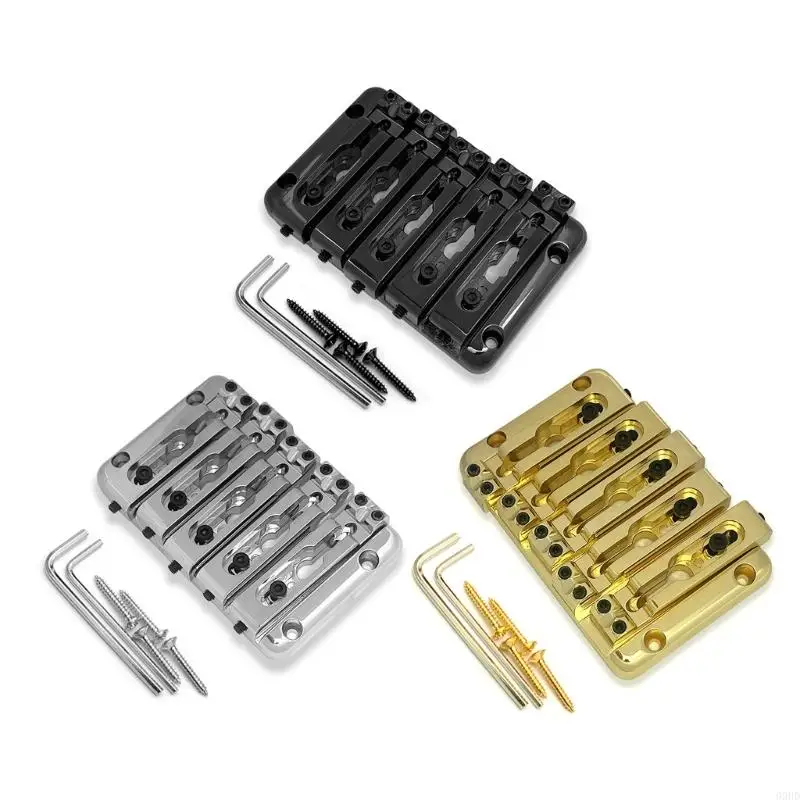 

5 String Bass Fixed Bridge With Enhances Resonance And Adjustable String Height For Superior Sound Quality 69HD