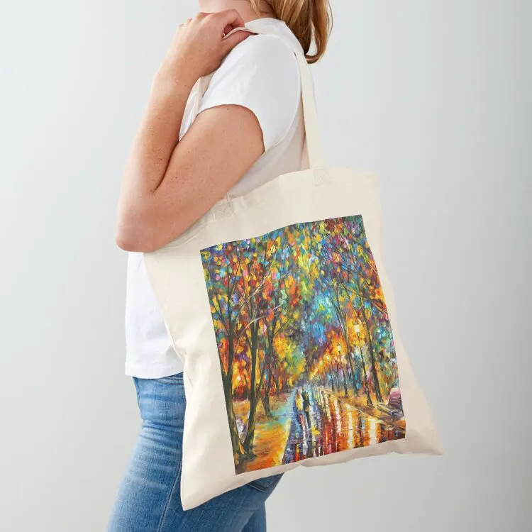 

WHEN THE DREMS CAME TRUE - Leonid Afremov Tote Bag Women bags Canvas shoulder bag foldable reusable bag tote custom