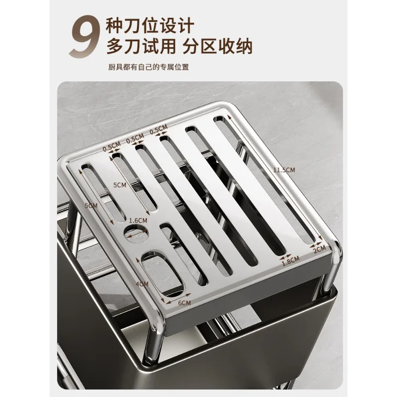 Stainless steel 2026 new kitchen, cutting board rack, integrated multi-functional storage rack