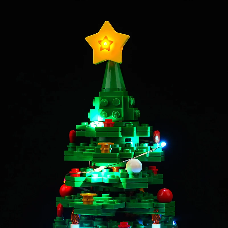 DIY LED Light Kit For LEGO 40573 Christmas Tree (Only LED Light,Without Blocks Model)