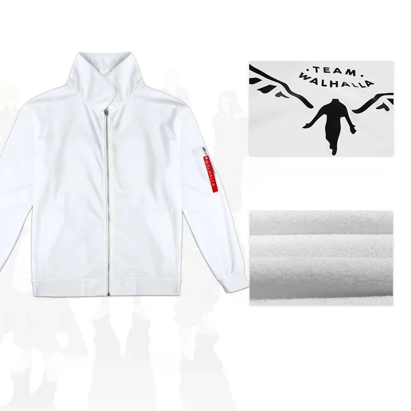 2025 nuevo Kazutora Hanemiya Tokyo Revengers Cosplay chaqueta de abrigo blanco uniforme Valhalla disfraces de Halloween ☆ wrl ☆