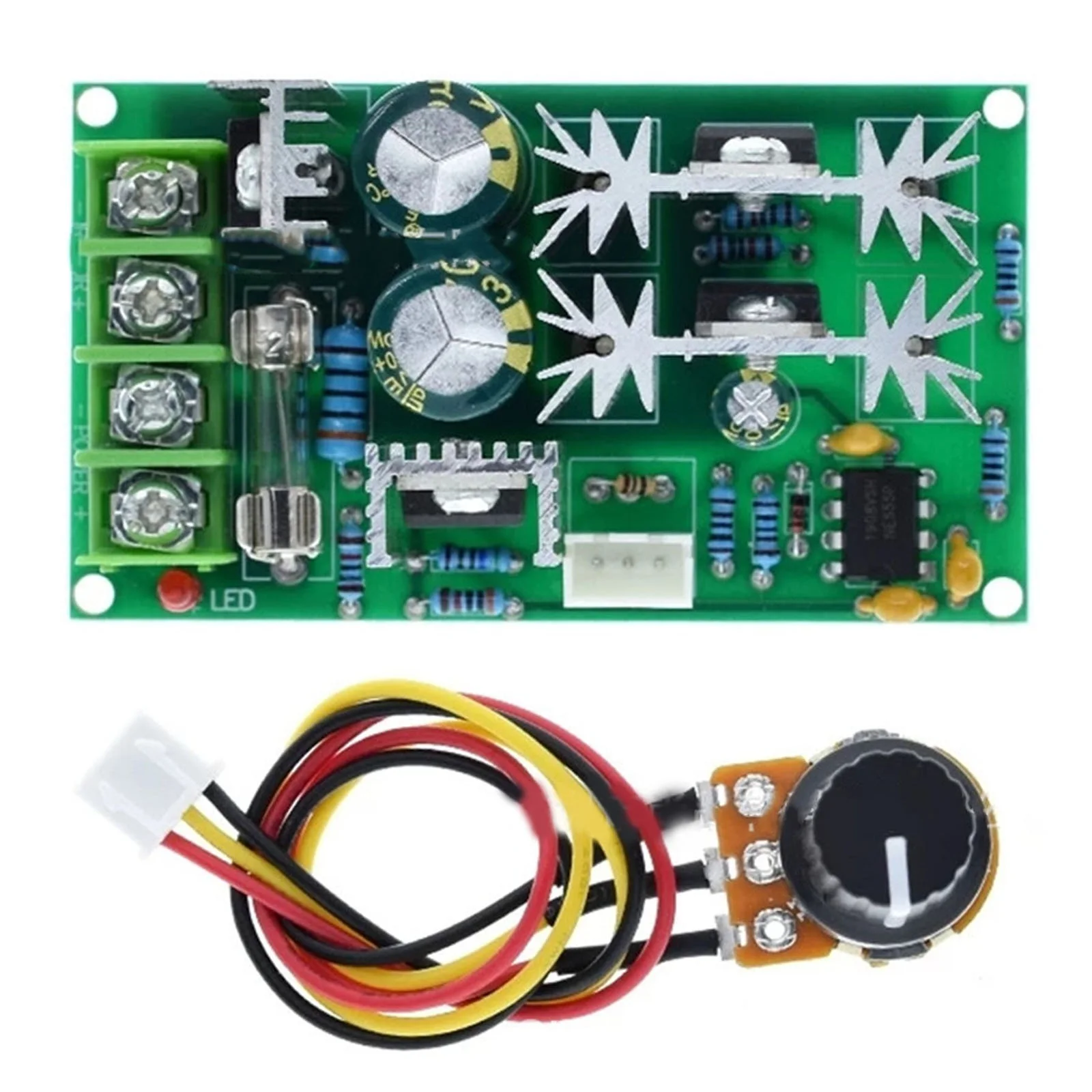 PWM DC Motor Speed Controller Switch, Regulador de Tensão, Módulo de Alta Potência, 10-60V, 1200W, DC, 20A