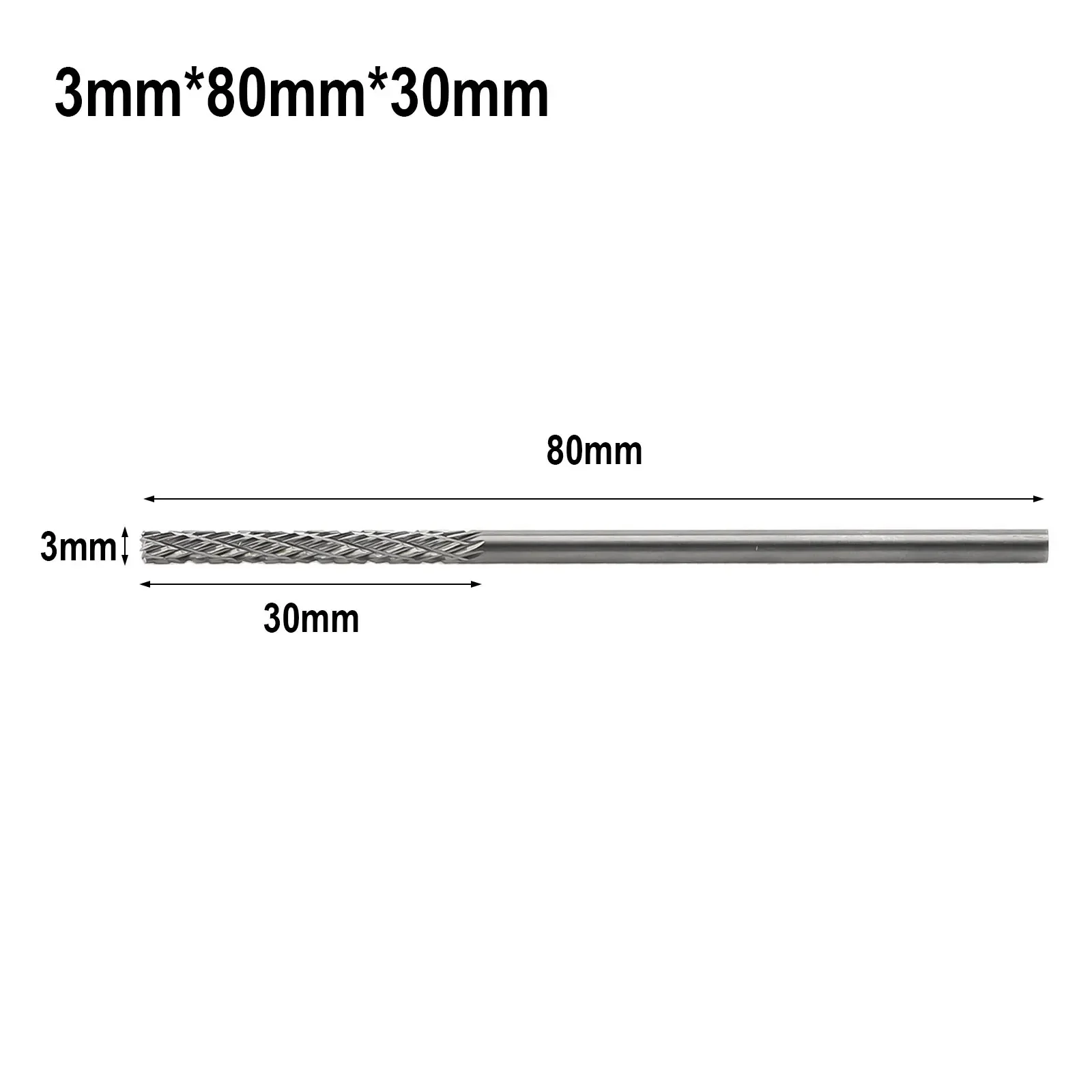 Imagem -04 - Tungstênio Carbide Fresadora Ferramenta Dremel Cabeça de Moagem Burr Cut Rotary File Brocas para Processamento de Metal mm Shank