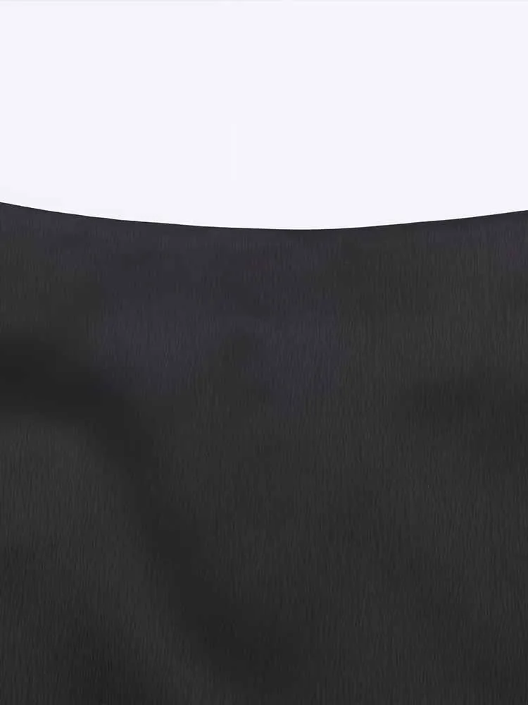 European and American style winter new arrivals fashionable women's clothing high-waisted design textured lace hem skirt pants