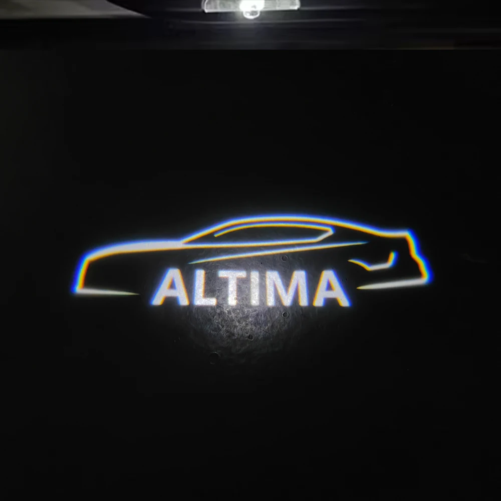 2 sztuki projektor laserowy do światła powitalne Led drzwi samochodowych z Logo dla Nissan Altima 2005 2006 2007 2008 2009 2010 2011 2012 2013 2014