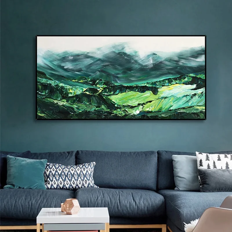 Hand Painted Canvas Painting  Abstract Paintings Mountain Oil Painting Picture Home Decoration Painted Living Room Wall No Frame