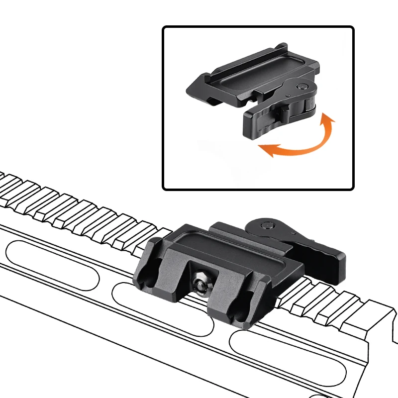 WADSN Metal MAWL-C1 Laser Base Fast QD Lever Base UN Offset Mount Fit 20mm Picatinny Rail Airsoft Equipments Hunting Accessories