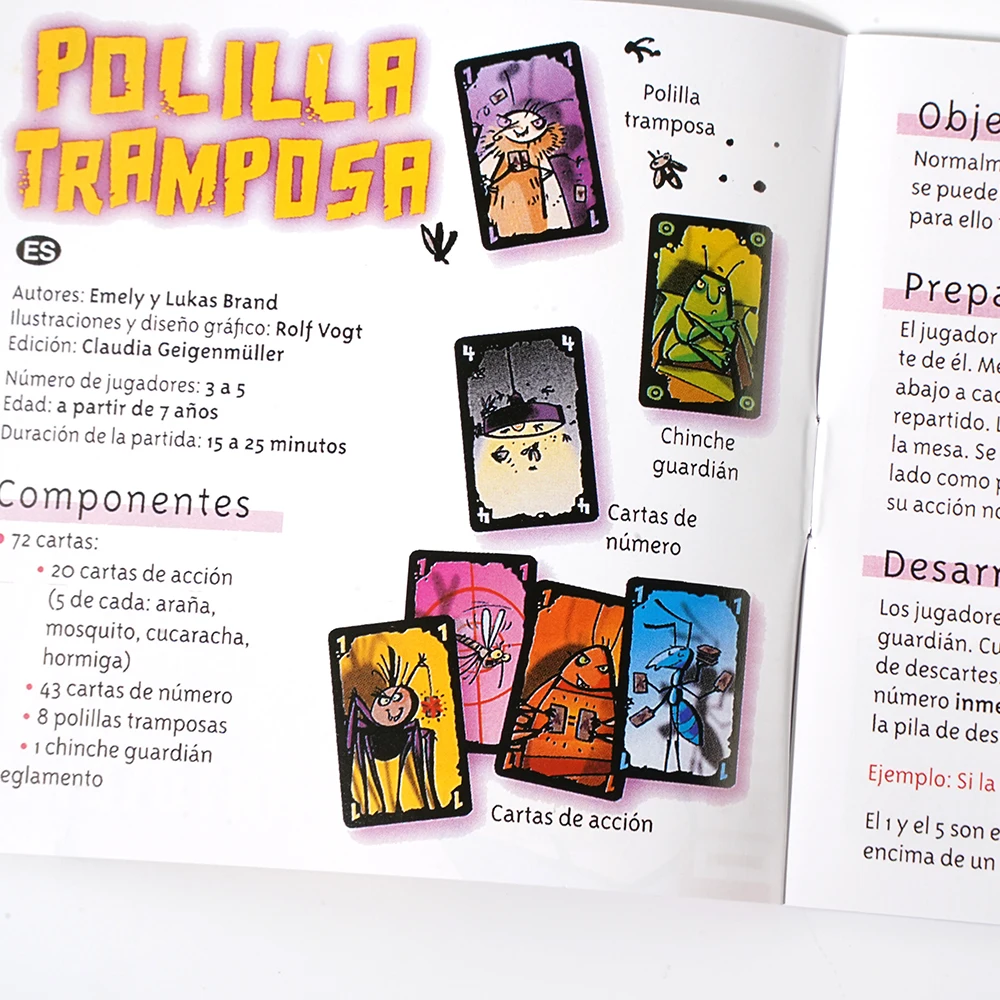 Devir - Juego Polilla Tramposa- Juego de mesa - Juego de carta -Juguetes de marcas originales