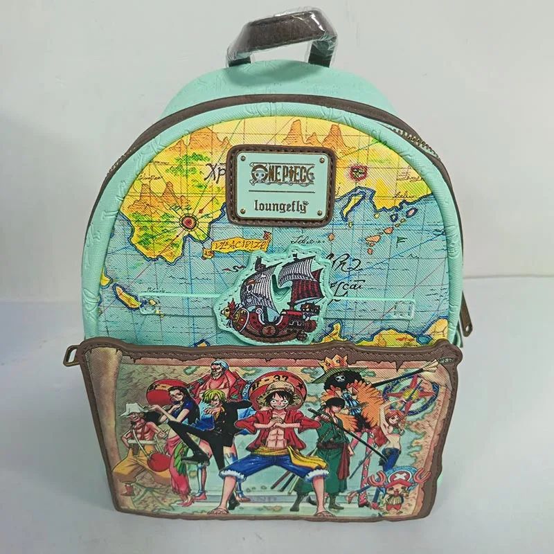 Mochila Loungefly de una pieza, figura de Anime, Luffy Zoro Gang Karte, Mini mochila Funko Loungefly, mochila Cosplay, regalo