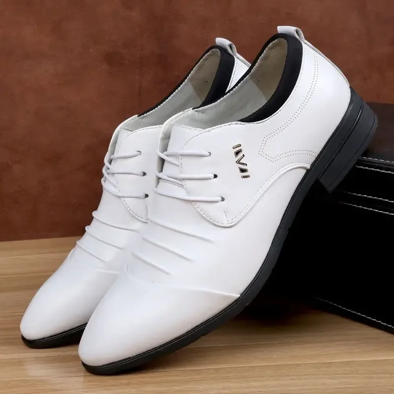 Leather Casual Business Men\'s Formal Shoes Official Social Shoe Male Party Elegant and Classic Suit Gentleman Low Price Office