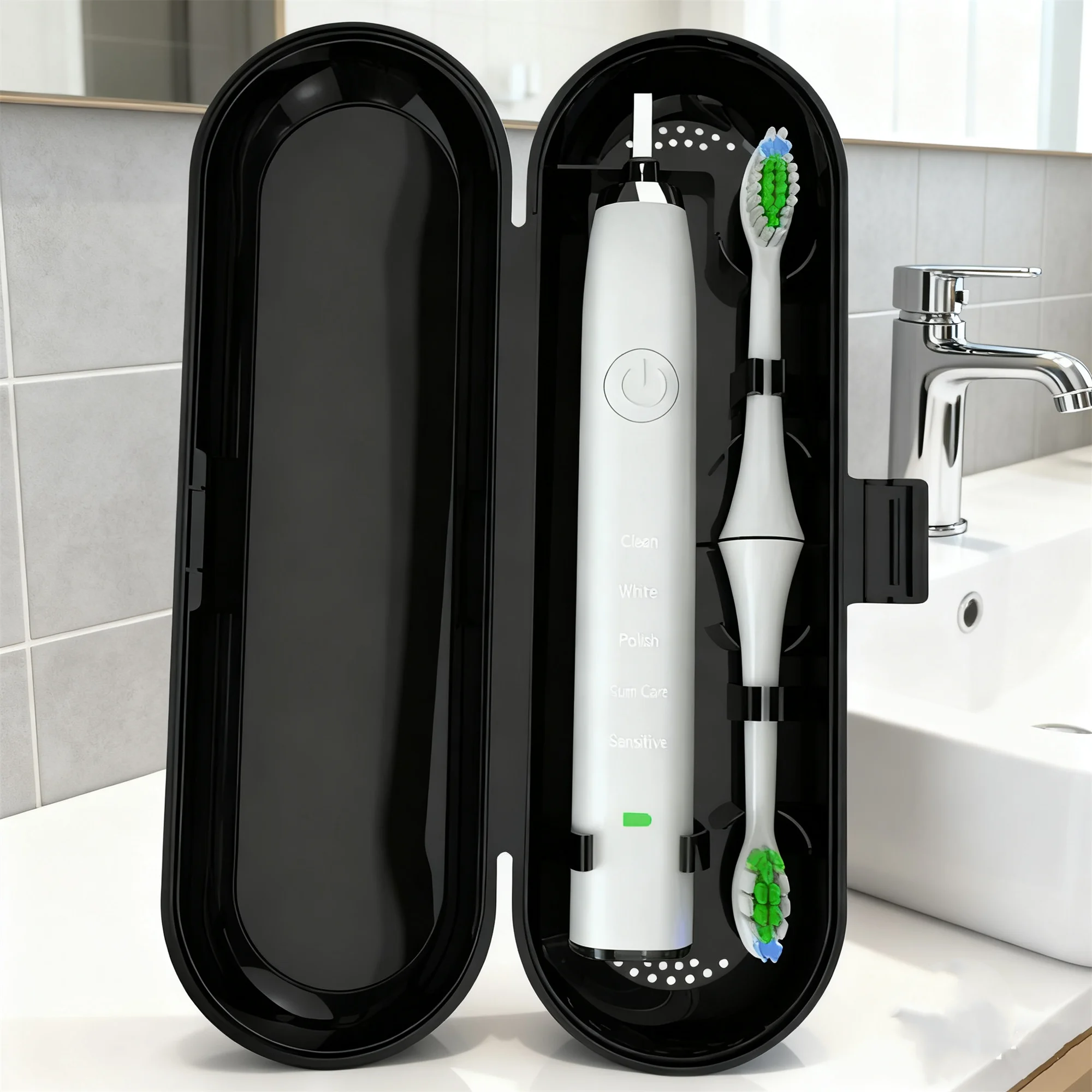 Portable Travel Case Toothbrush and Toothpaste Holder with Protective Cover for Electric Toothbrush Handle Storage Box Ideal Fox
