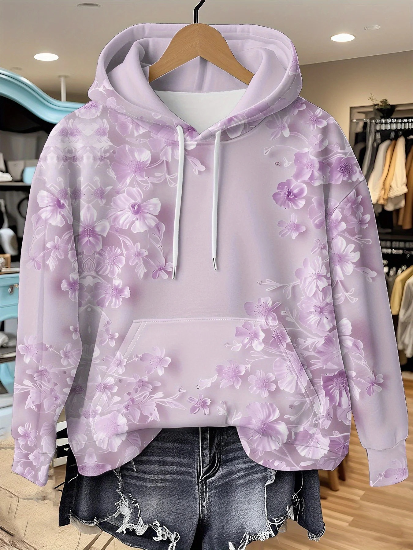 Lässiger französischer Blumen- – Plant Parent Hoodie Bewertung und Preis