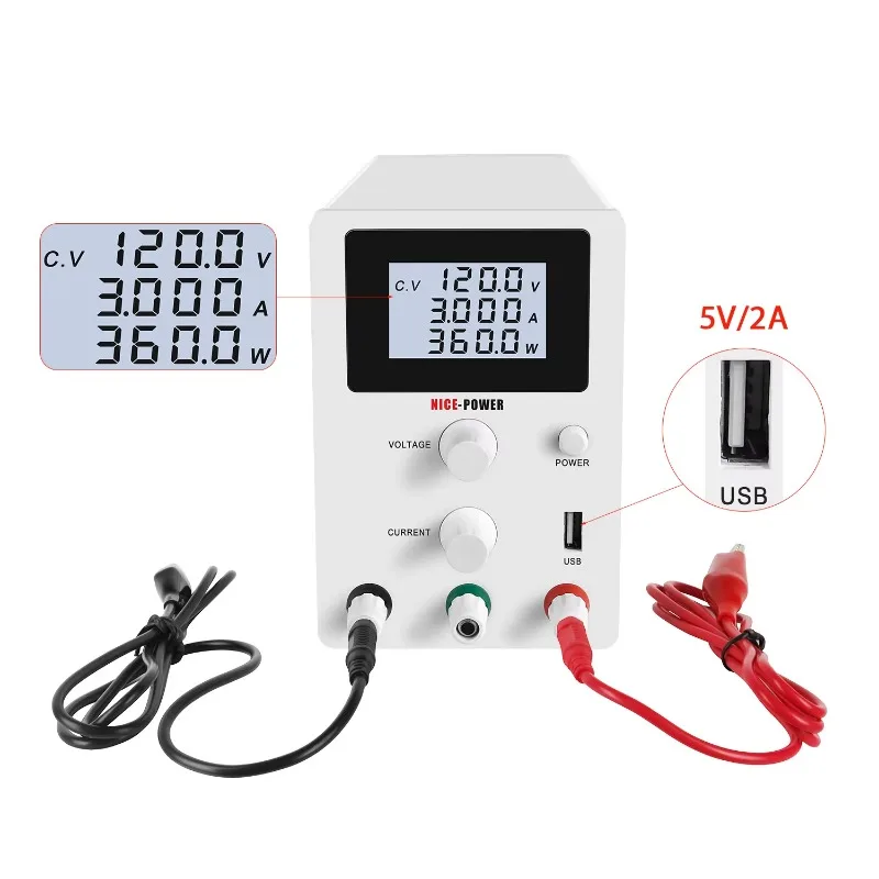 R-SPS1203D 120 فولت 3A قابل للتعديل DDC امدادات الطاقة لإصلاح المحمول شحن البطارية 110 فولت 100 فولت 64 فولت 60 فولت 30 فولت اختبار المصنع