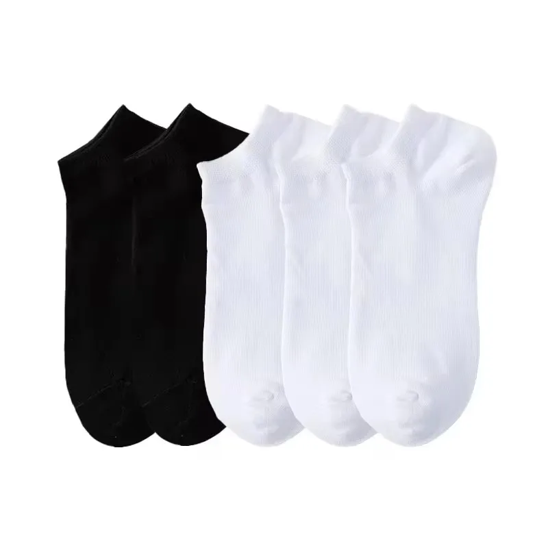 5/10 Pairs Men\'s Boat Socks Business Sport Sweat Absorption Mature Summer Autumn Solid Color Non Pilling Versatile Ankle Socks