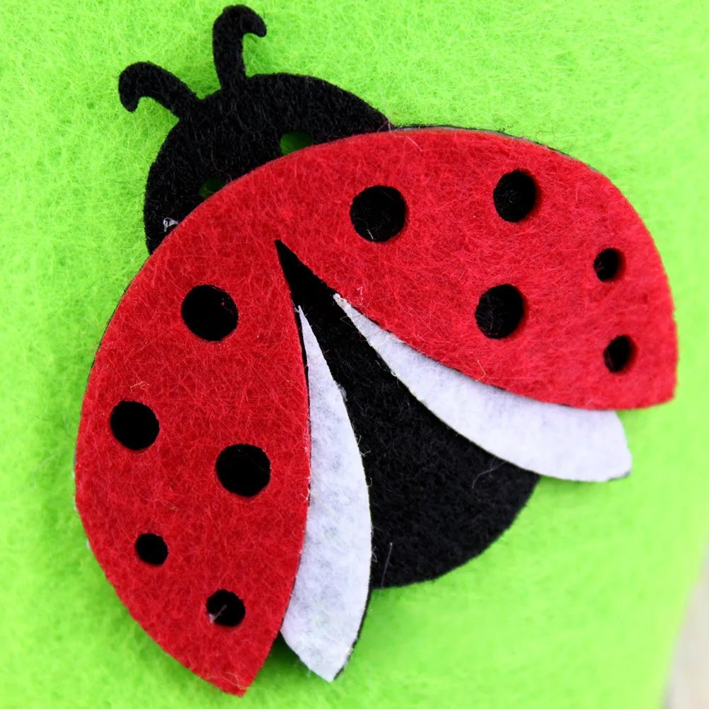 

Ladybird Easter Basket Eco-Friendly Non-Woven Fabric Portable for Eggs Hunt Candies Treats Goodies Favors