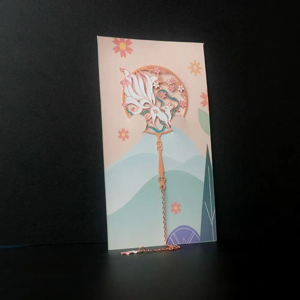 

Paginator Book Lover Book Clips Rabbit Tassel Pendant Bookmark Book Page Marker Reading Bookmark Chinese Style Metal Bookmark