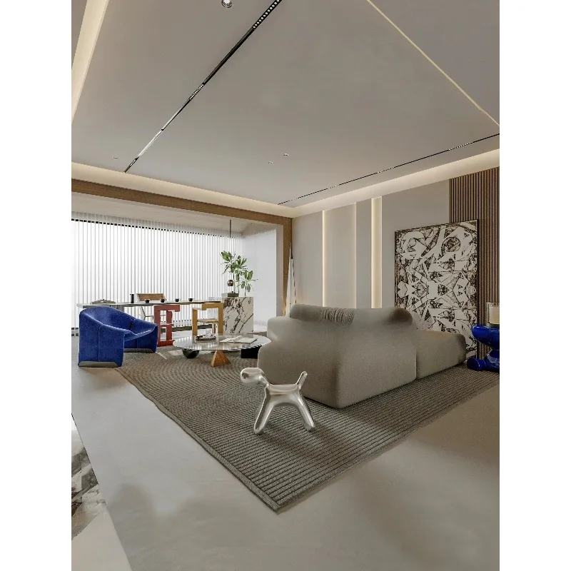 Medieval cream wind contrasting color large flat layer free combination splicing color module special-shaped gray rock large