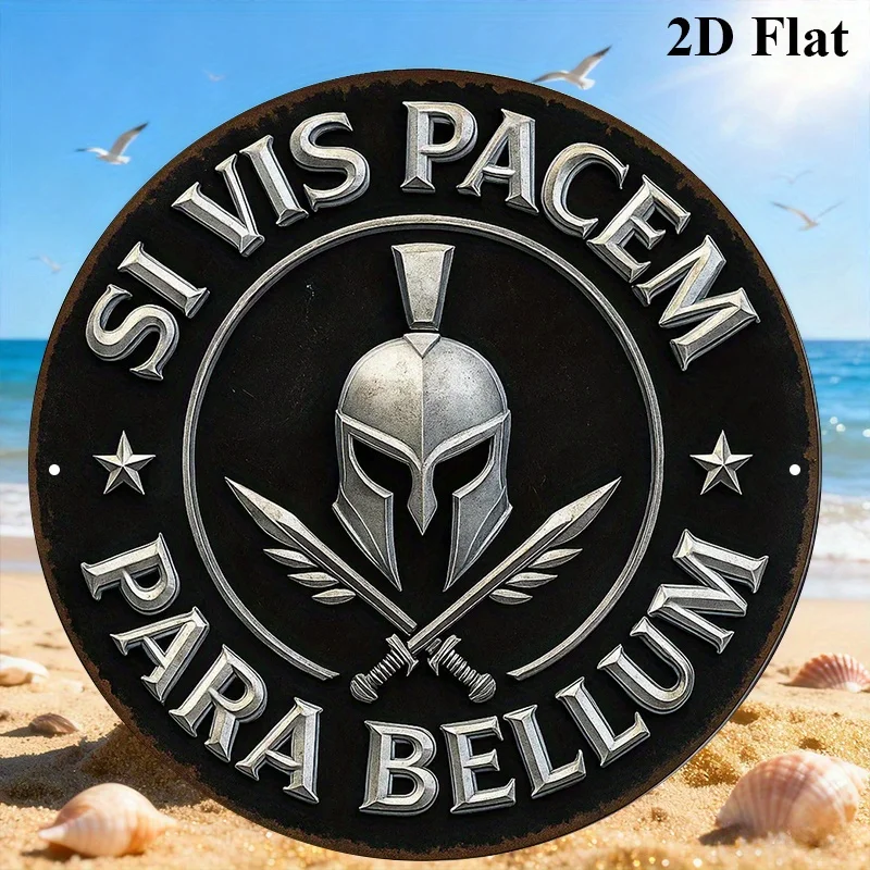 2D Flat, 1pc, 8.0X8.0 inch Round Aluminum Sign, 