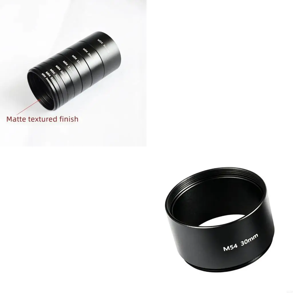 462E Imaging Train M54 x 0.75 Extension Tube, 3mm to 30mm Aluminum Coupler for Camera Connection Tuning Tasks