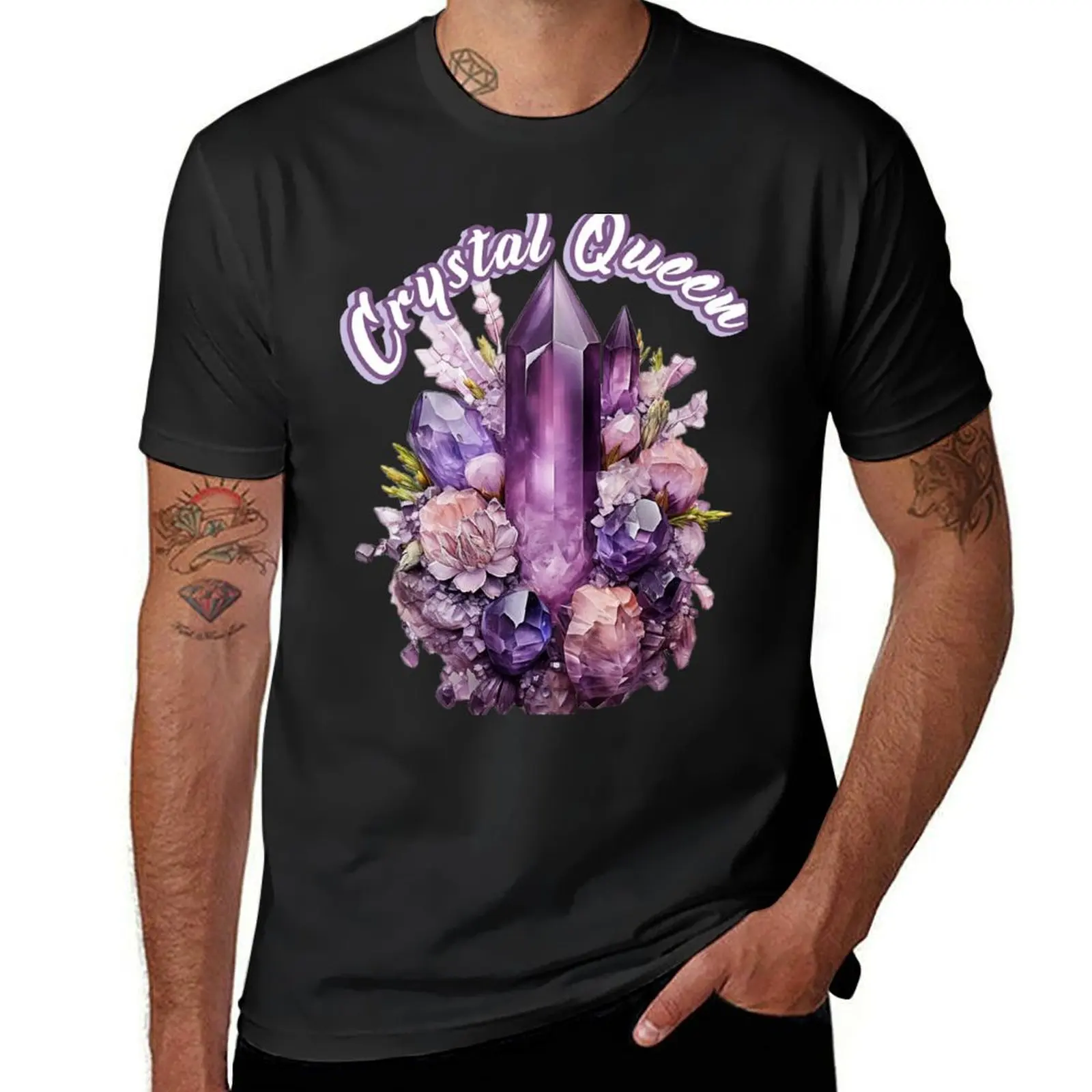 Crystal Queen T-Shirt aesthetic clothes hippie clothes for a boy Men's t-shirt