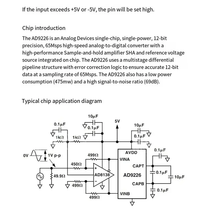 A52T 4X AD9226 High Speed ADC Module Signal Acquisition Analog To Digital Conversion PCB 65M Sampling FPGA Development Board