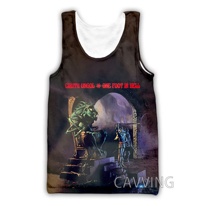 CAVVING 3D Printed  Cirith-Ungol Band  Tank Tops Harajuku Vest Summer Undershirt Shirts Streetwear for Men/women