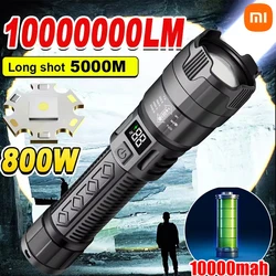 Xiaomi P900 High Power Led Taschenlampen 2000LM Mit Display Licht USB Aufladen Eingebaute Batterie Hand Laterne Camping Outdoor Verwenden