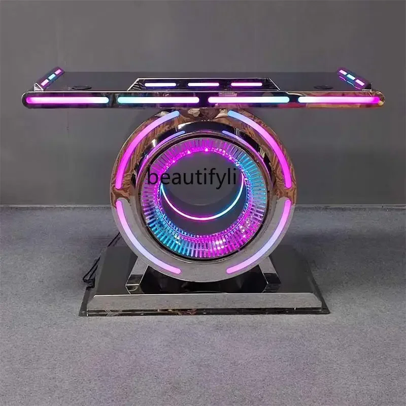 Bar DJ Table Plate Table Luminous Mobile Iron Acrylic Nightclub Party Bag Producent