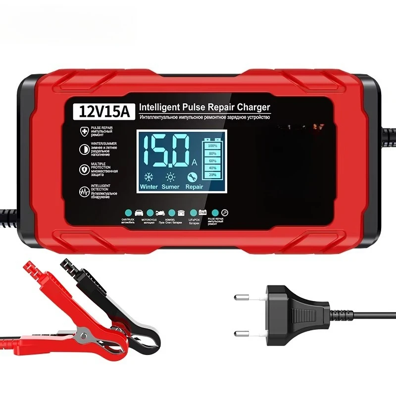

High Quality Universal Car Motorcycle Smart Repair Battery Charger and Maintainer With CE FCC UL