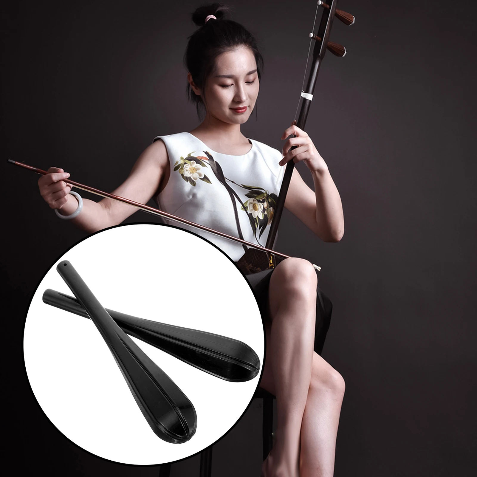 

2pcs Erhu Tuning Pegs Durable Resin Material Replacement Accessories String Instrument Parts Practical Fittings Professional