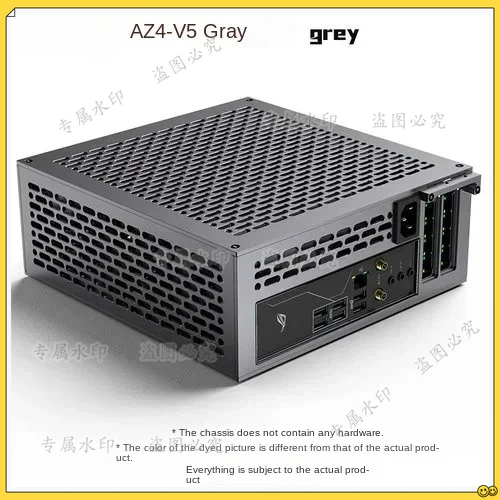 5L mini A24-V5 dual-slot single-display chassis double-sided chamfer 1u power supply itx