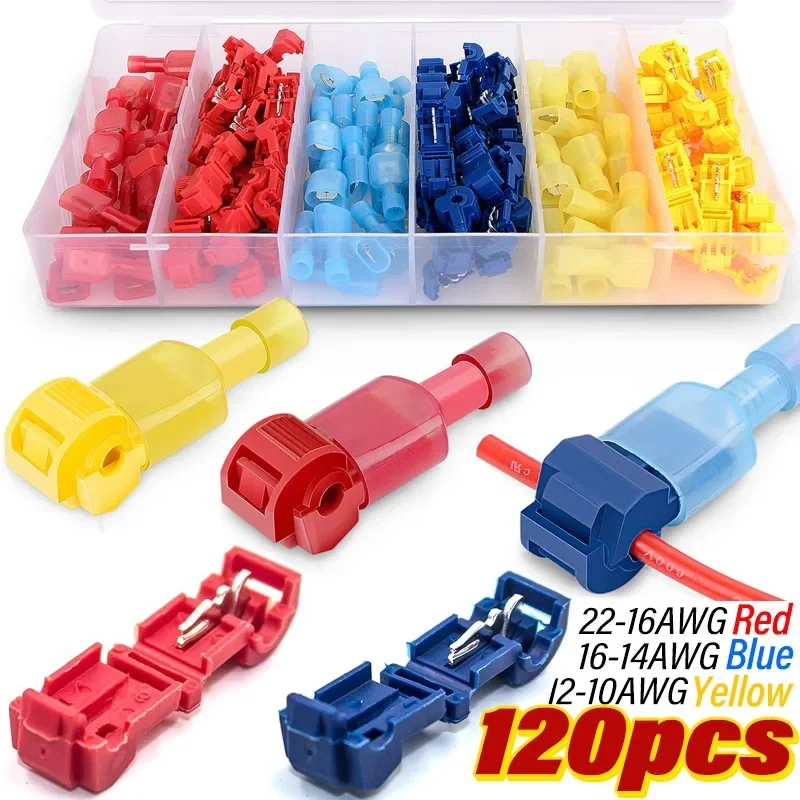 T-Tap Connector Quick Electrical Cable Converter Snap Splice Lock Wire Terminal Waterproof Crimp Terminals Block Butt Plug Parts