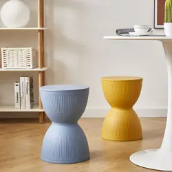 Nordic Designer Ronde Kruk Plastic Kruk Huishoudelijke Lage Kruk Eenvoudige Moderne Bank Woonkamer Schoenen Kruk