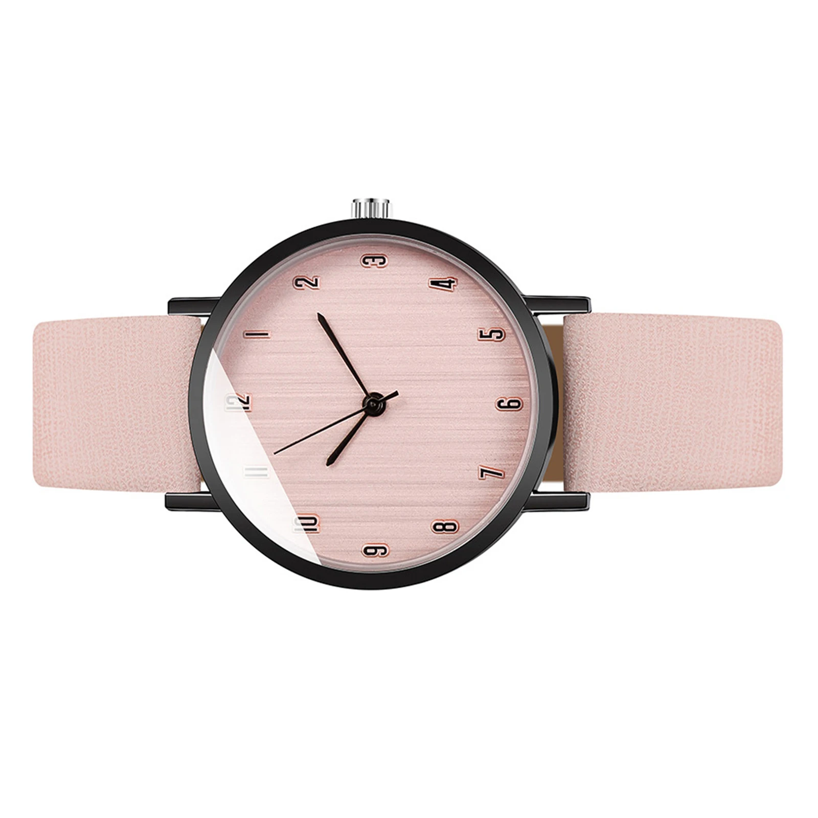 

Quartz Watch For Women Wood Grain Dial Lightweight Wrist Watch Easy Reading Fashionable Decorative Timepiece Festival Gift