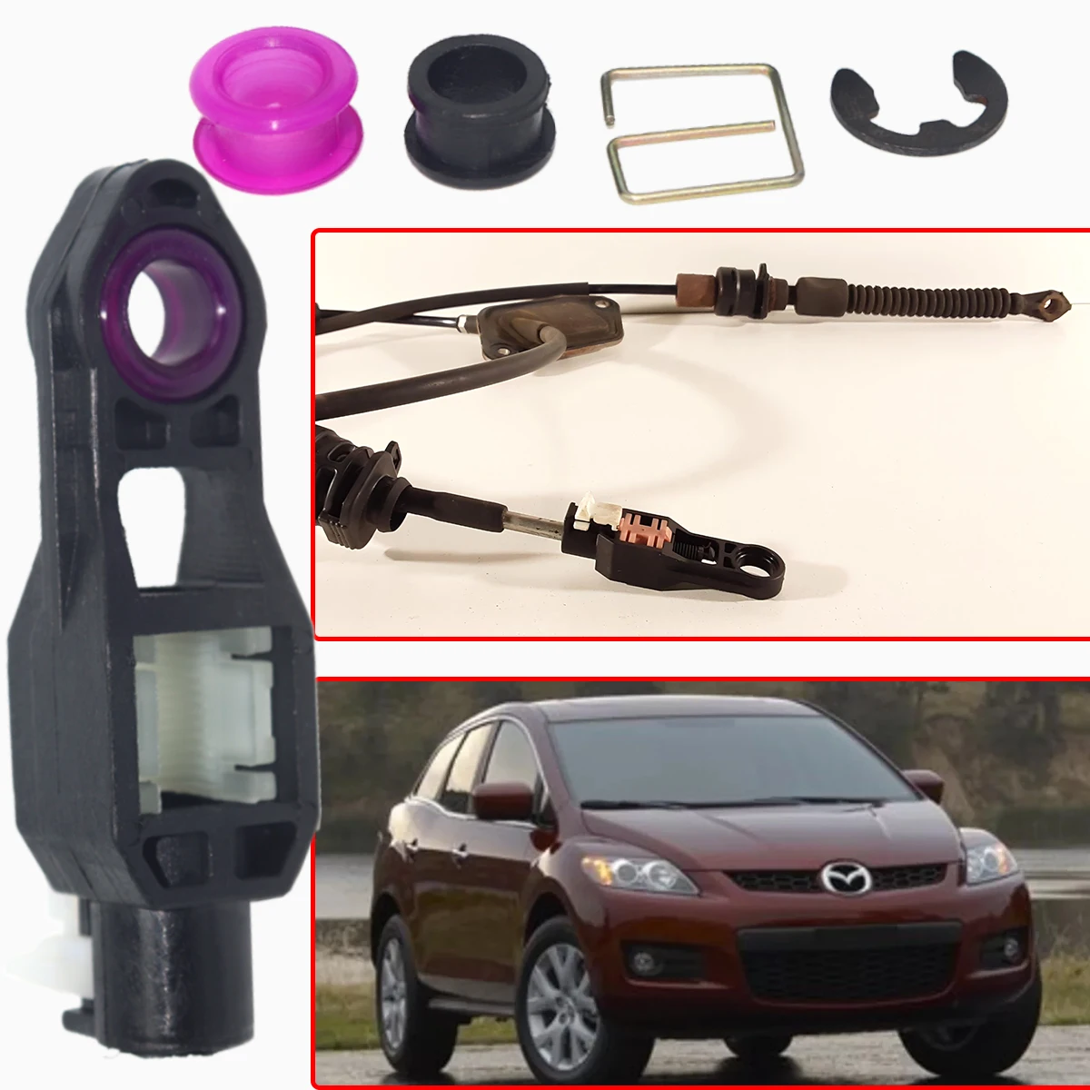 

Gearbox Shift Cable Linkage Control Bushing Kit for Mazda CX-3 DK CX-5 KE CX-5 KF Gear Shifter Lever Selector Parts KC9E46500