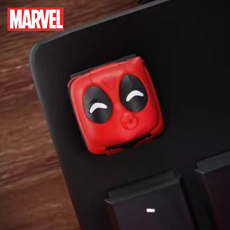 

Marvel Keycap Deadpool Anime Cartoon Cool Character Red 3D Keyboard Decoration Creative Gifts for Boyfriend Toy Man Woman Gift