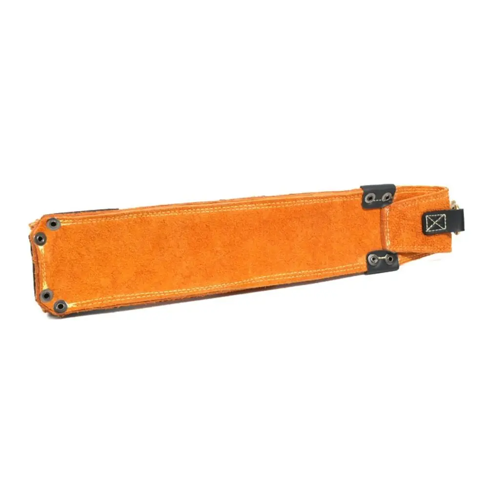 Strong Welding Rod Storage Bag High Temperature Resistance Wear-resisting Welding Electrode Holder with Hook Cowhide