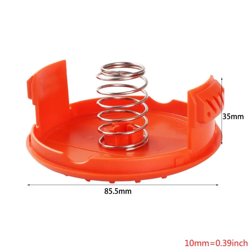 4-Pack Plastic Spool Cover Springs Trimmer Parts for Black Decker Weed Eater