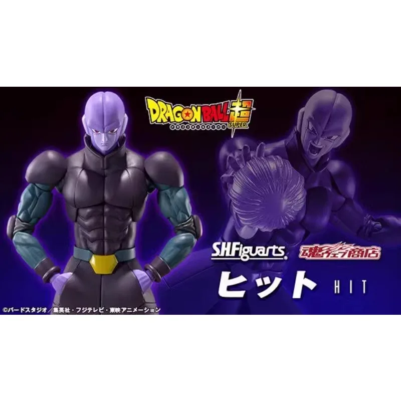 In Stock BANDAI S.H.Figuarts Original Dragon Ball Super Hit The Sixth Cosmic Space Killer Anime Action Figure Replaceable Face