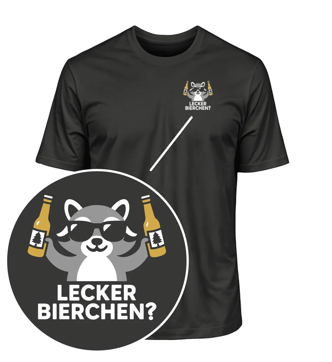 

Lecker Bierchen Graphic Printing Summer Luxury Brand Cotton Men's and Women's T-Shirts Short Sleeves Street Fashion Trend