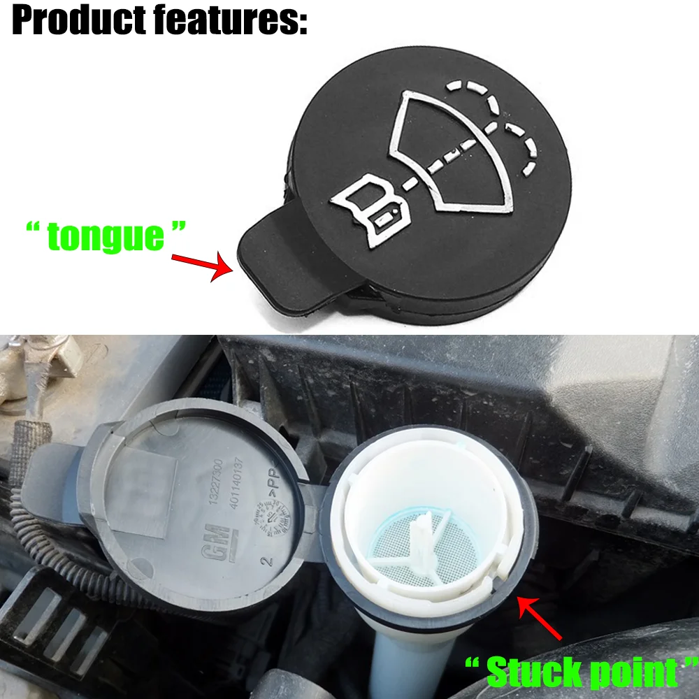 1X Car Windshield Wiper Washer Fluid Reservoir Tank Bottle Cap Cover For Opel ADAM ASTRA J K CORSA E INSIGNIA MOKKA VIVA Meriva