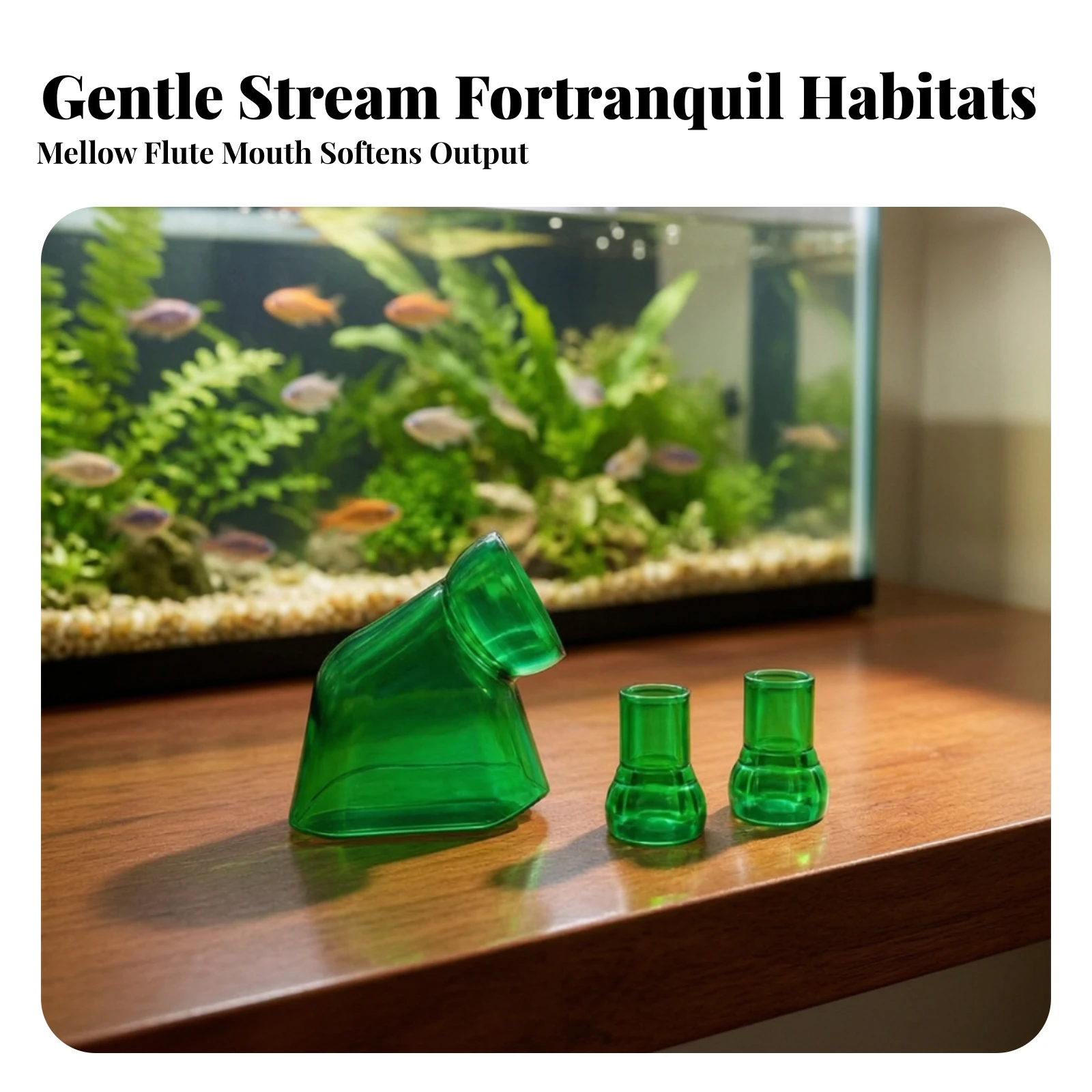 Lily Pipe Water Outlet Transparent Lily Outlet with Connector Fittings Slow-Current Slim Design for Aquarists