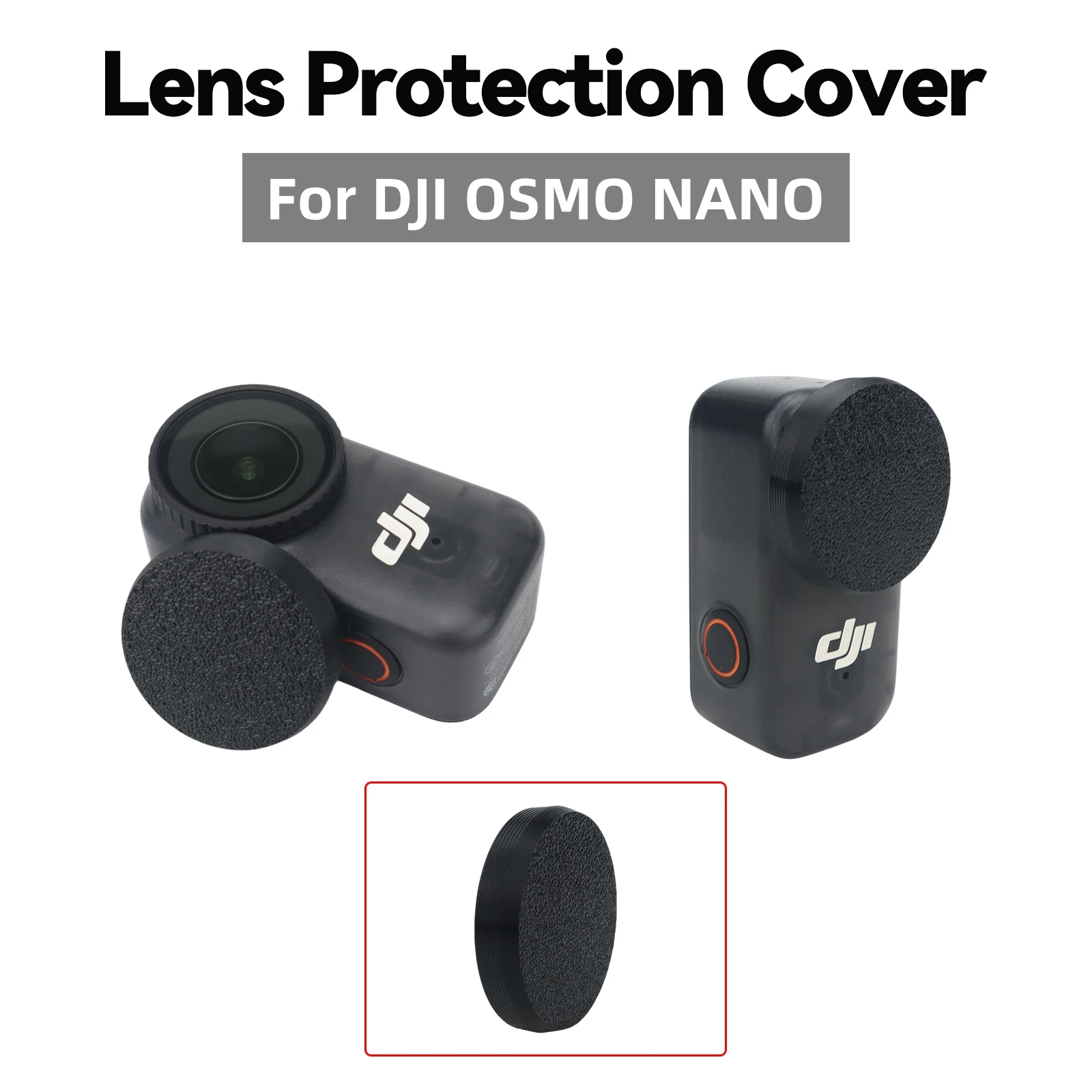 DJI OSMO NANO 用レンズ保護カバー 傷防止 落下防止 ソフトラバーレンズキャップ DJI Osmo Nano スポーツカメラアクセサリー用