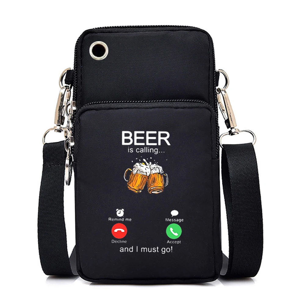 Horsing Mobile Phone Bag Women Horse Lovers Anime Shoulder Bags My Horse Is Calling...and I Must Go Funny Woman Purses Handbags