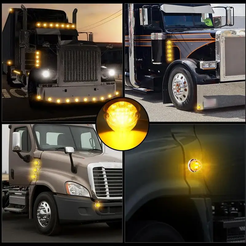 

Lights For Trucks Led Watermelon Light Indicator Clear Waterproof Lamp Accessories For Car Exterior Trailer Vehicles