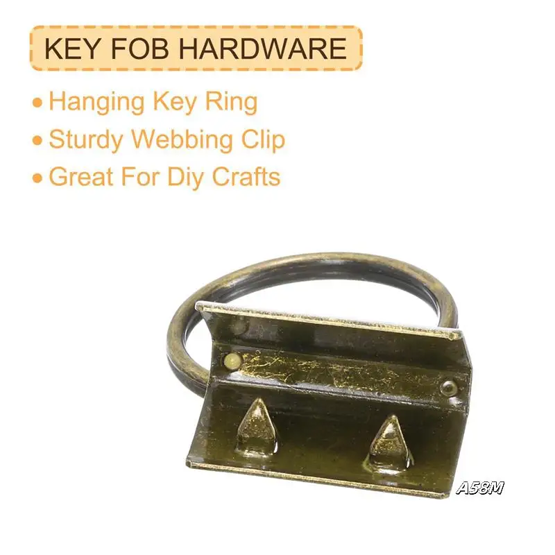 

40 шт. брелок для ключей с кольцами для ключей для сумки, бронза