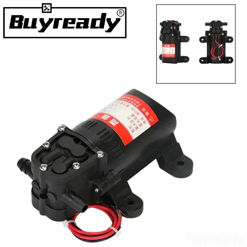 Durable DC 12V 70PSI 3.5L/min Agricultural Electric Water Pump Black Micro High Pressure Diaphragm Water Sprayer Car Wash 12 V